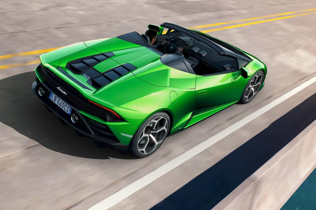 Huracan Evo Spyder rear
